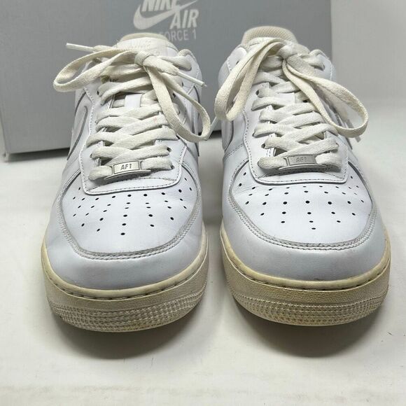 Nike Air Force 1 ‘07 Triple White Mens Sz 10 Low Top Athletic Shoes Sneakers CW2 main image 7